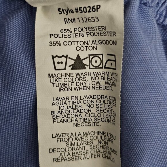 Wonderwink Origins Flare Leg Cargo Blue Scrub Pant - Picture 7 of 7